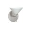 Besa Lighting Kona Mini Sconce, White Starpoint, Satin Nickel Finish, 1x5W LED 1SW-282453-LED-SN - alternate 1